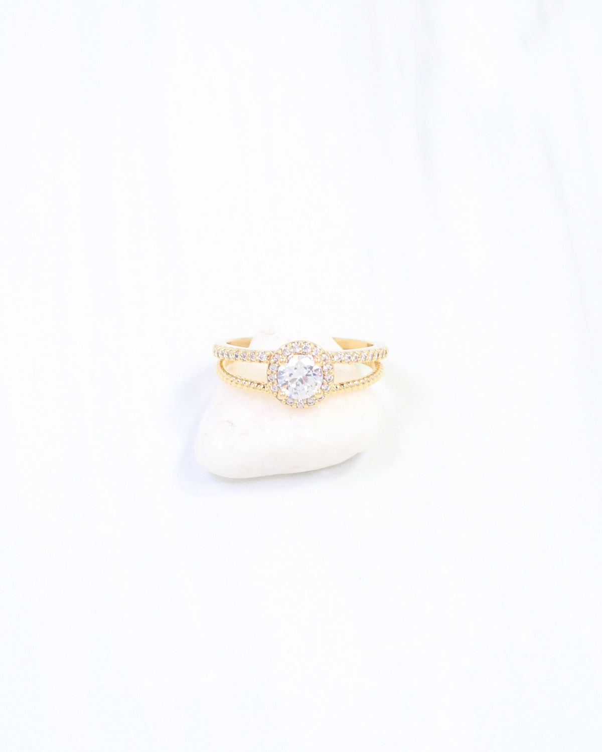 Nyla CZ Ring WR Gold