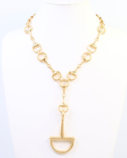 Bay Oaks Horsebit Pendant Necklace WRVG