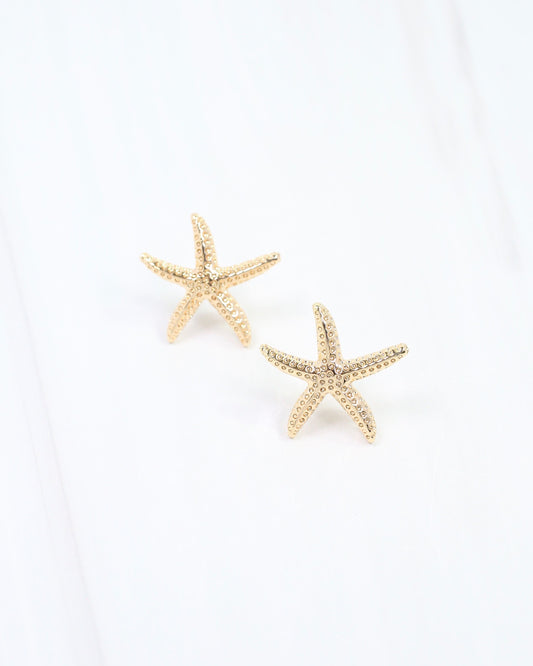 Elyria Starfish Post Earring Gold