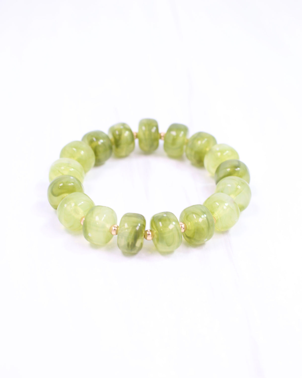 Tanner Beaded Bracelet Olive