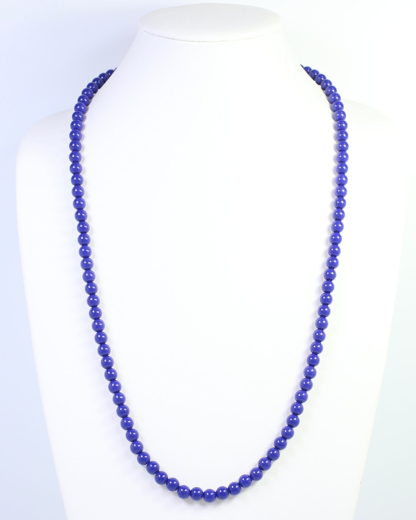 McEwen Long Beaded Necklace Navy