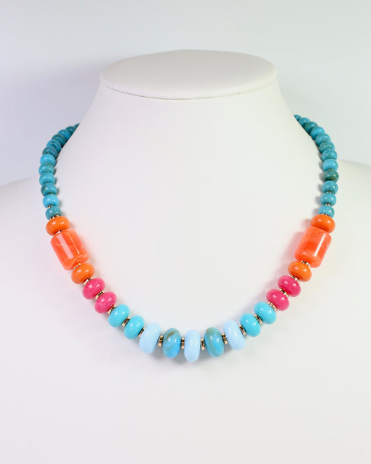 Andria Beaded Necklace Multi