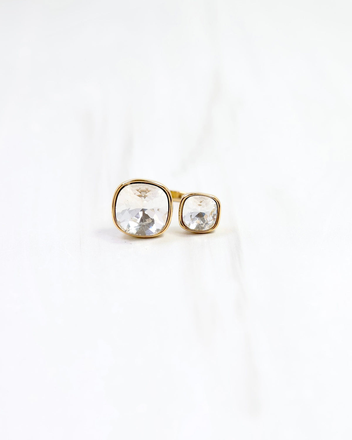 Harper CZ Rhinestone Ring WP Clear