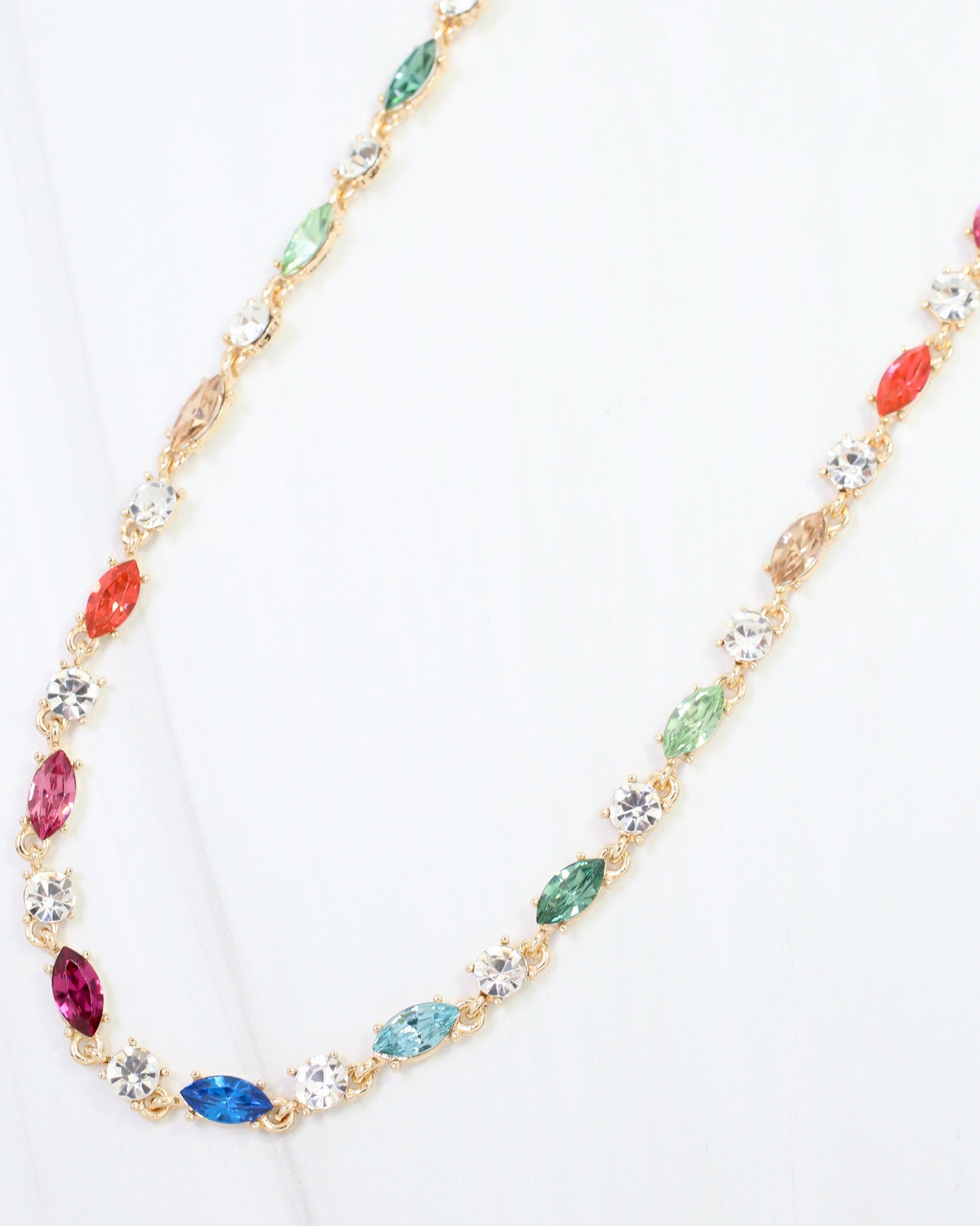 Charlie Crystal Necklace Multi