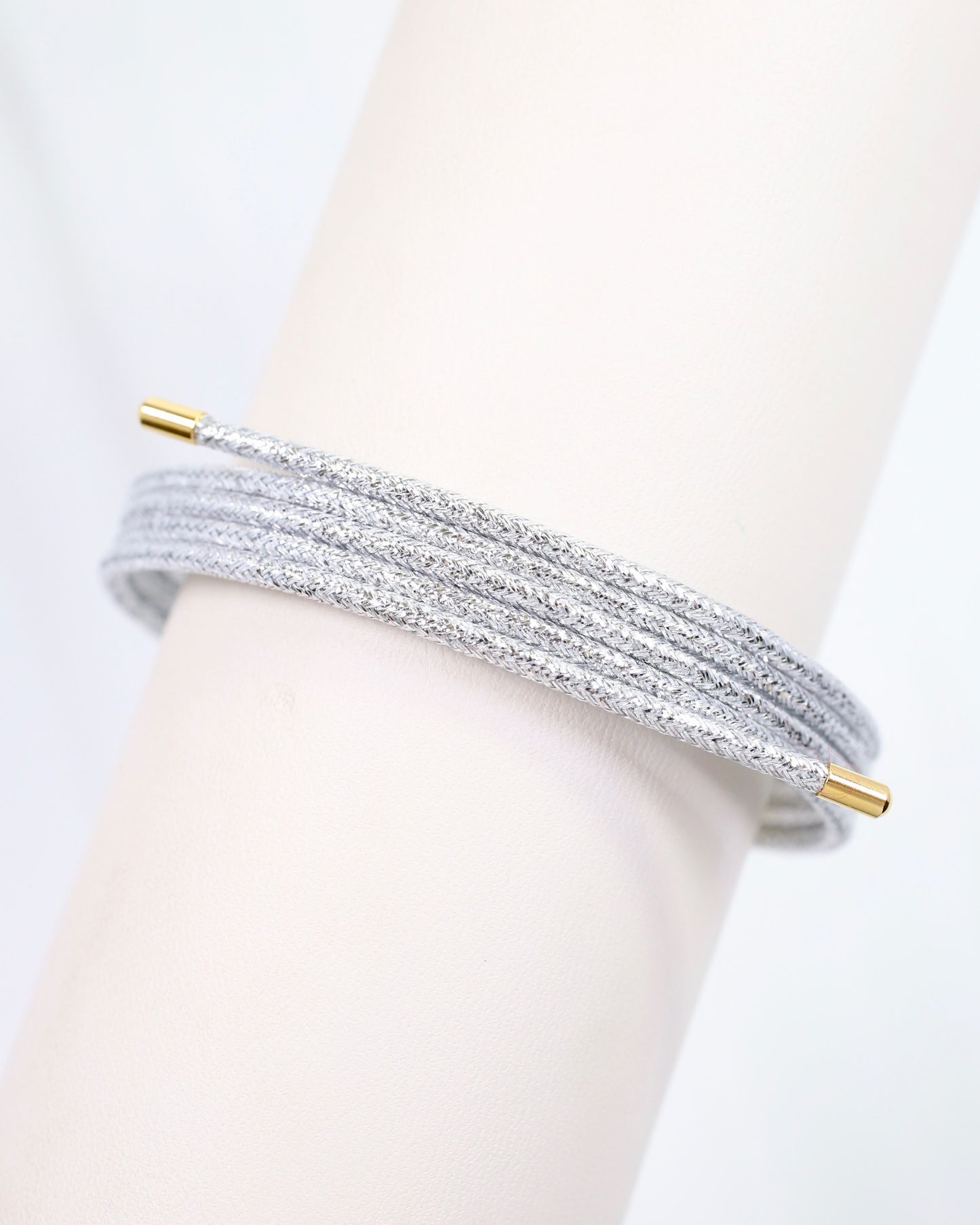 Dakota Magnetic Cord Necklace Silver