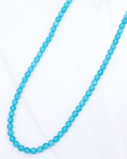 McEwen Long Beaded Necklace Turquoise