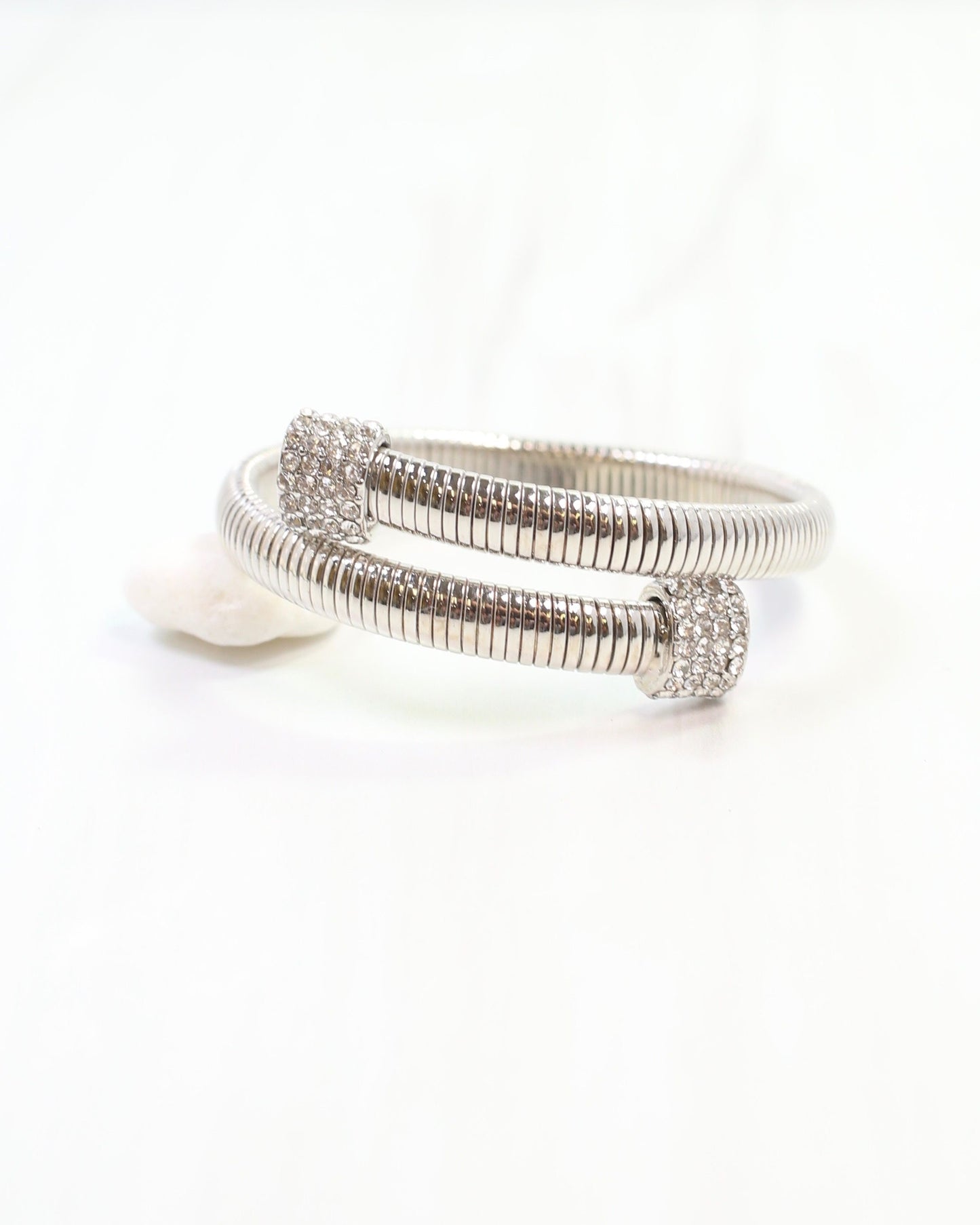 Carter Coil Bracelet Silver