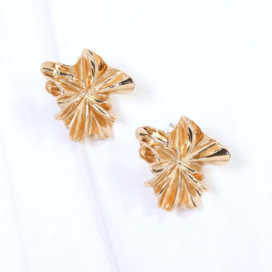 Amaris Layered Flower Earring Gold