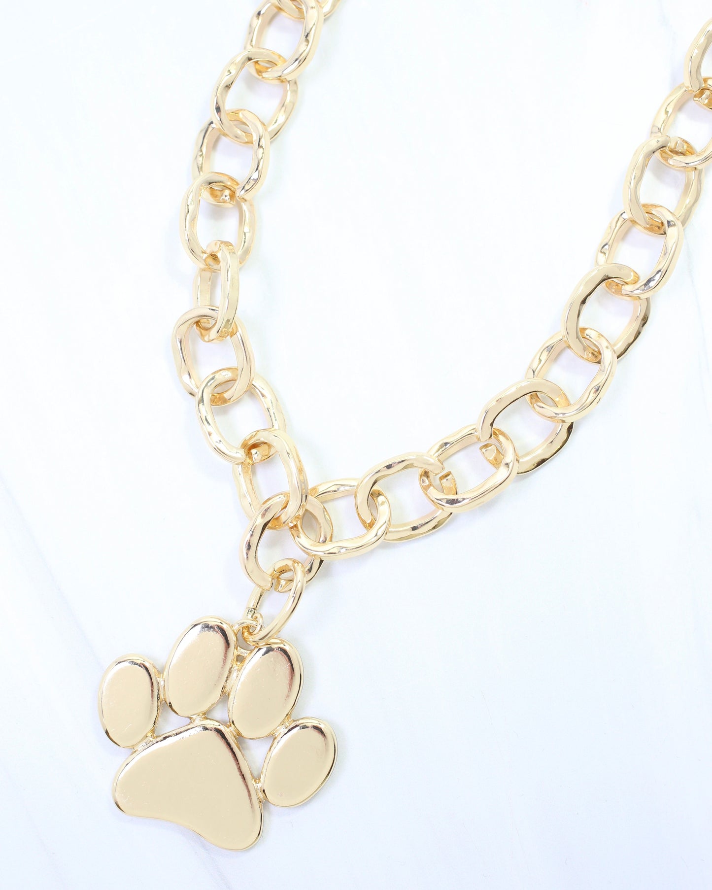 Chelsey Charm Paw Print Gold