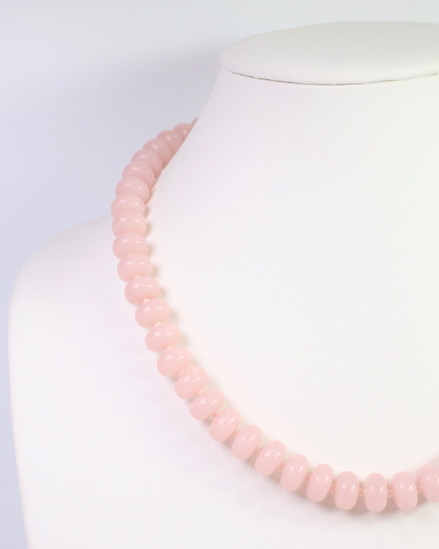 Reno Marble Beaded Necklace Light Pink