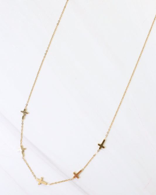 Gunnison Cross Necklace Gold