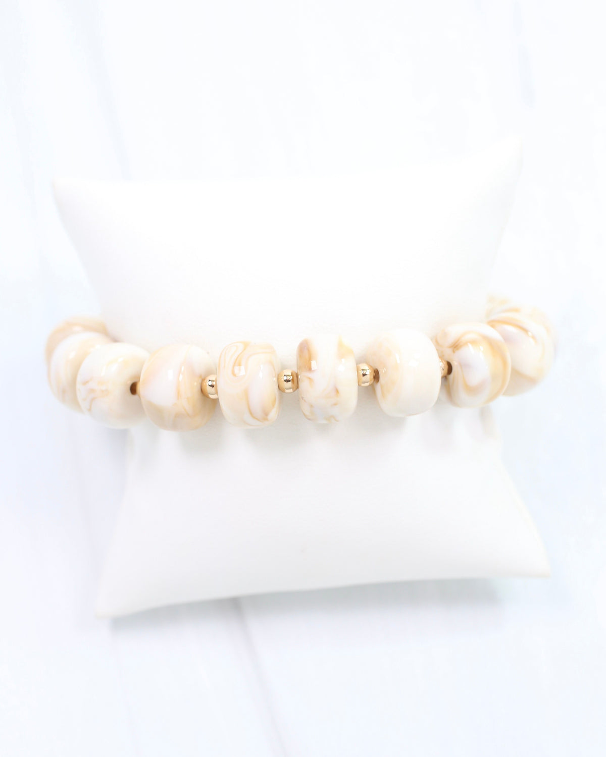 Tanner Beaded Bracelet Ivory