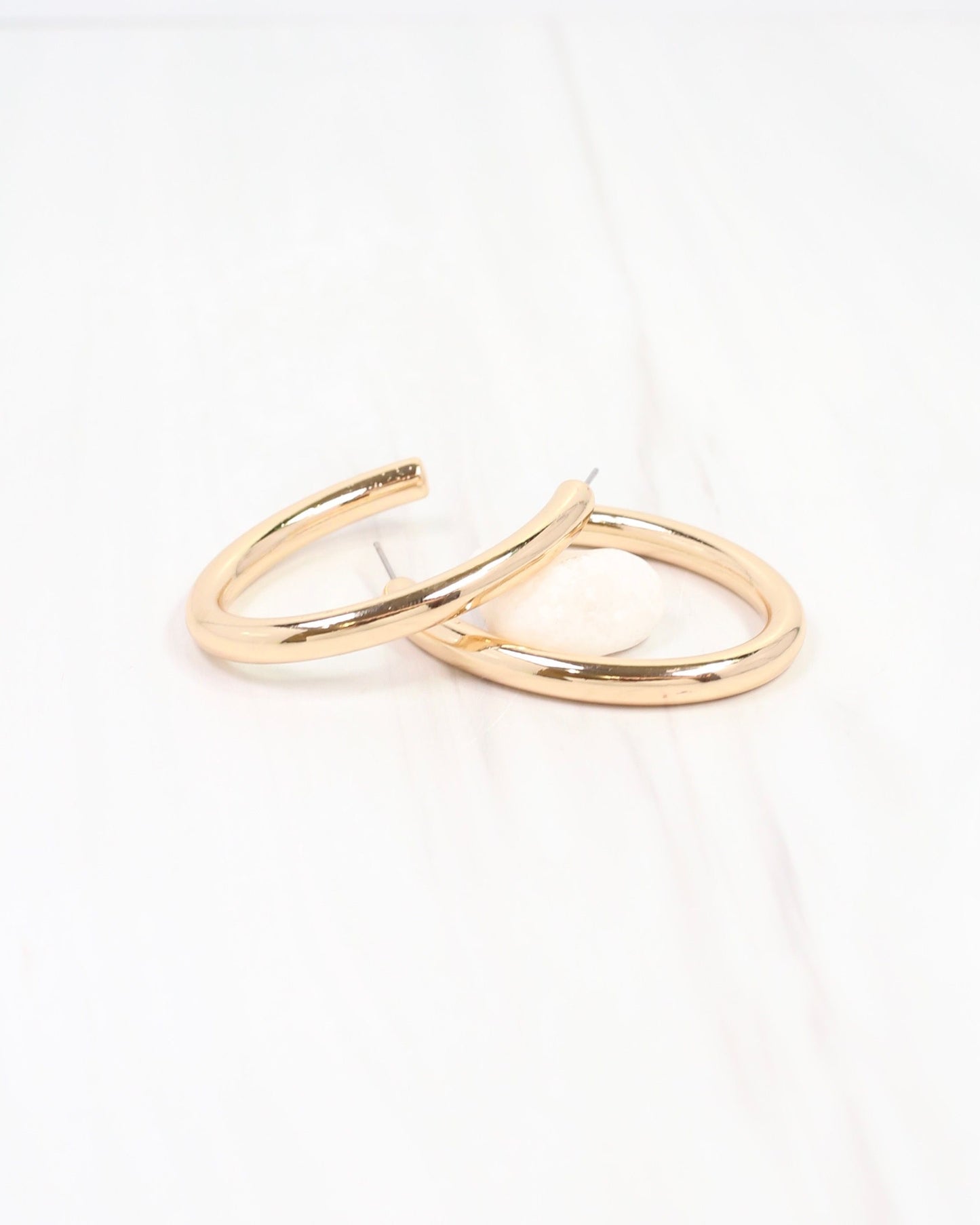 Messina Oval Hoop Earring Gold