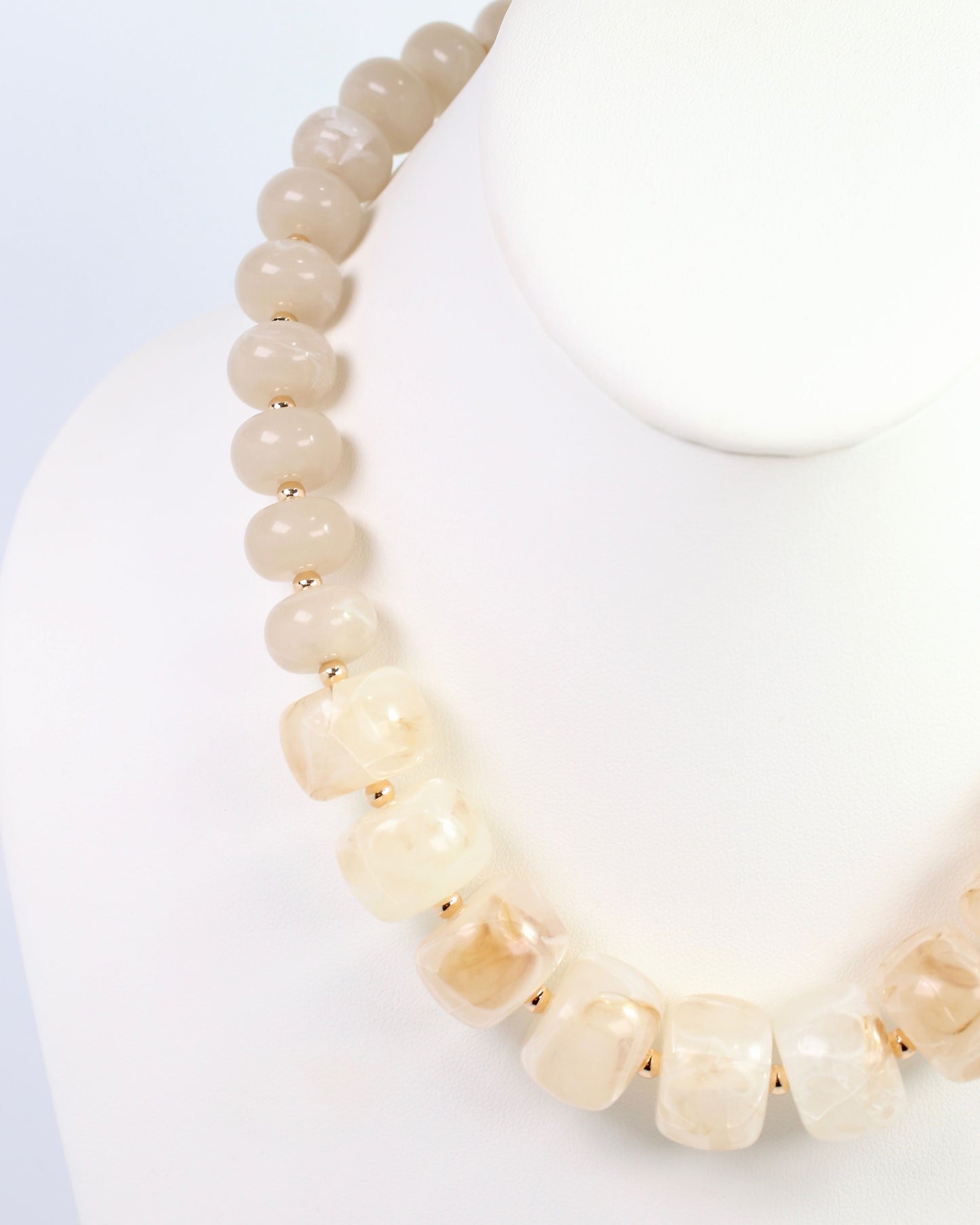 Milford Chunky Bead Necklace Natural