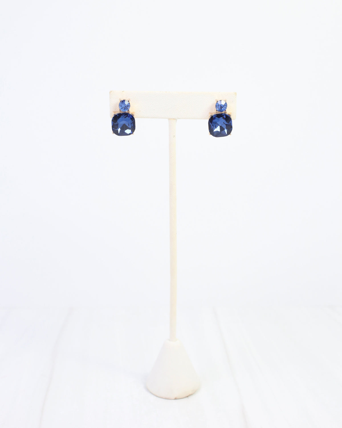 Roxanne Rhinestone Post Earring Sapphire