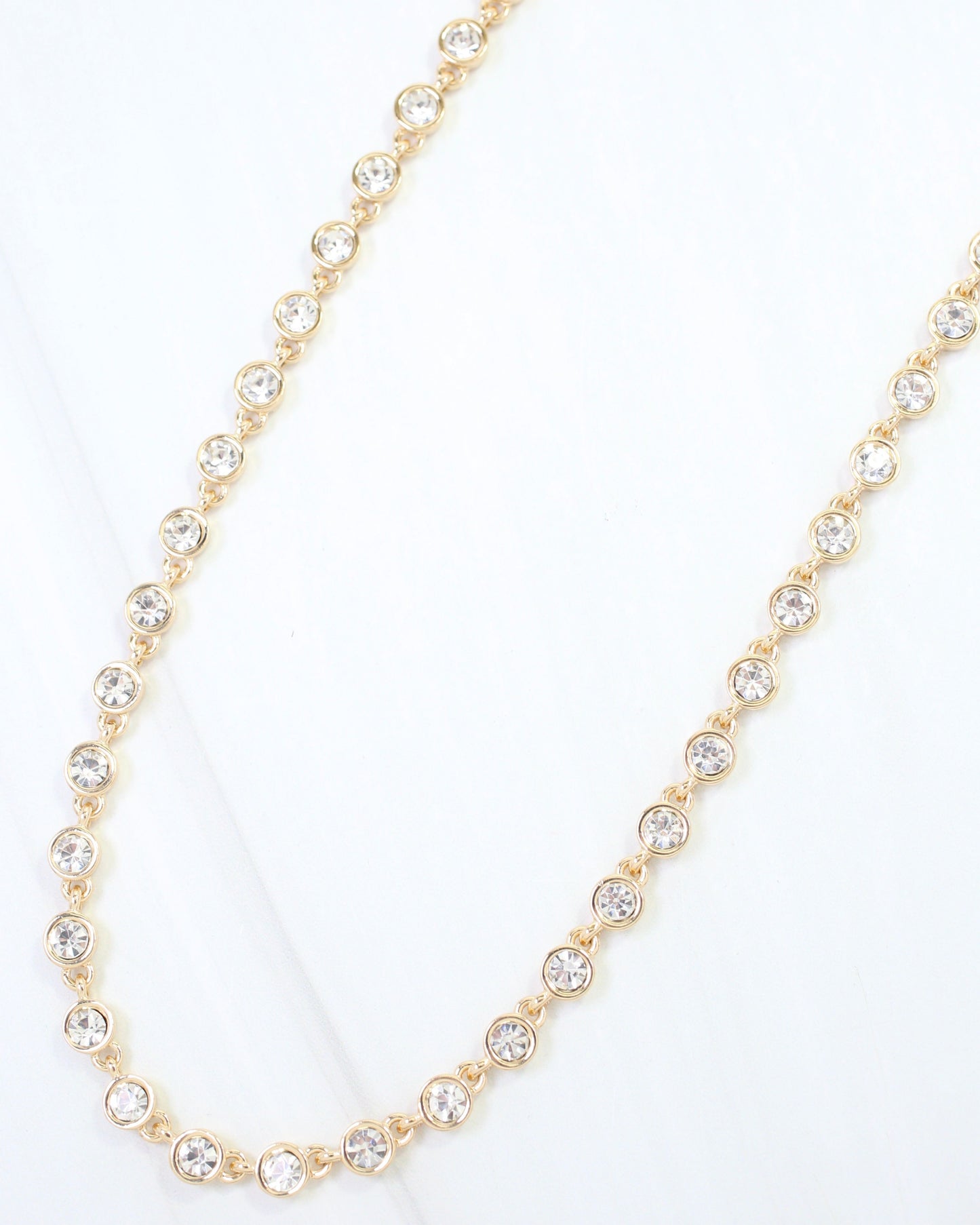 Castile Crystal Necklace Clear