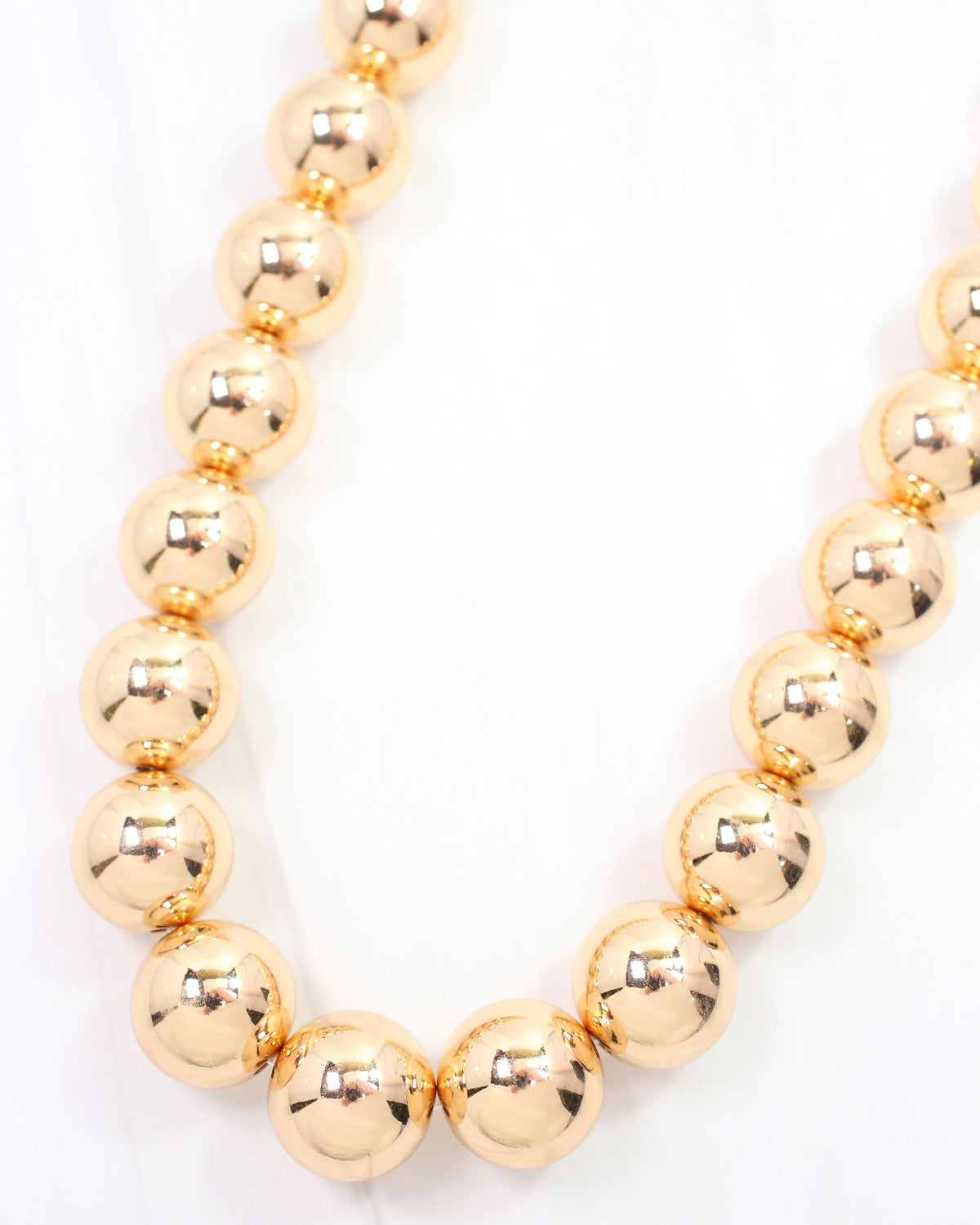 Woodson Beaded  Necklace Gold