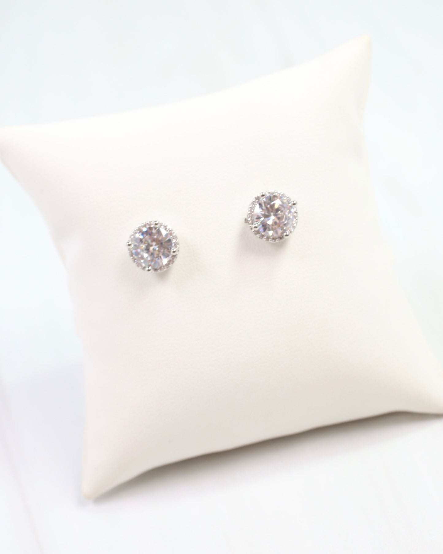 Hurley CZ Stud Silver