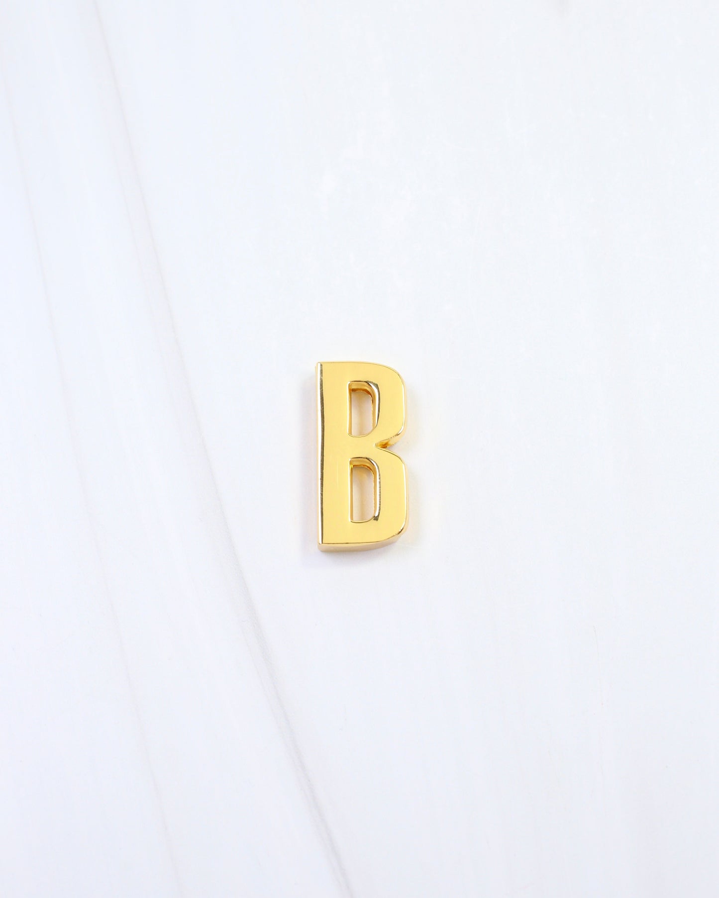 Arlett Initial Scarf Slide B Gold