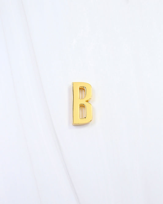 Arlett Initial Scarf Slide B Gold