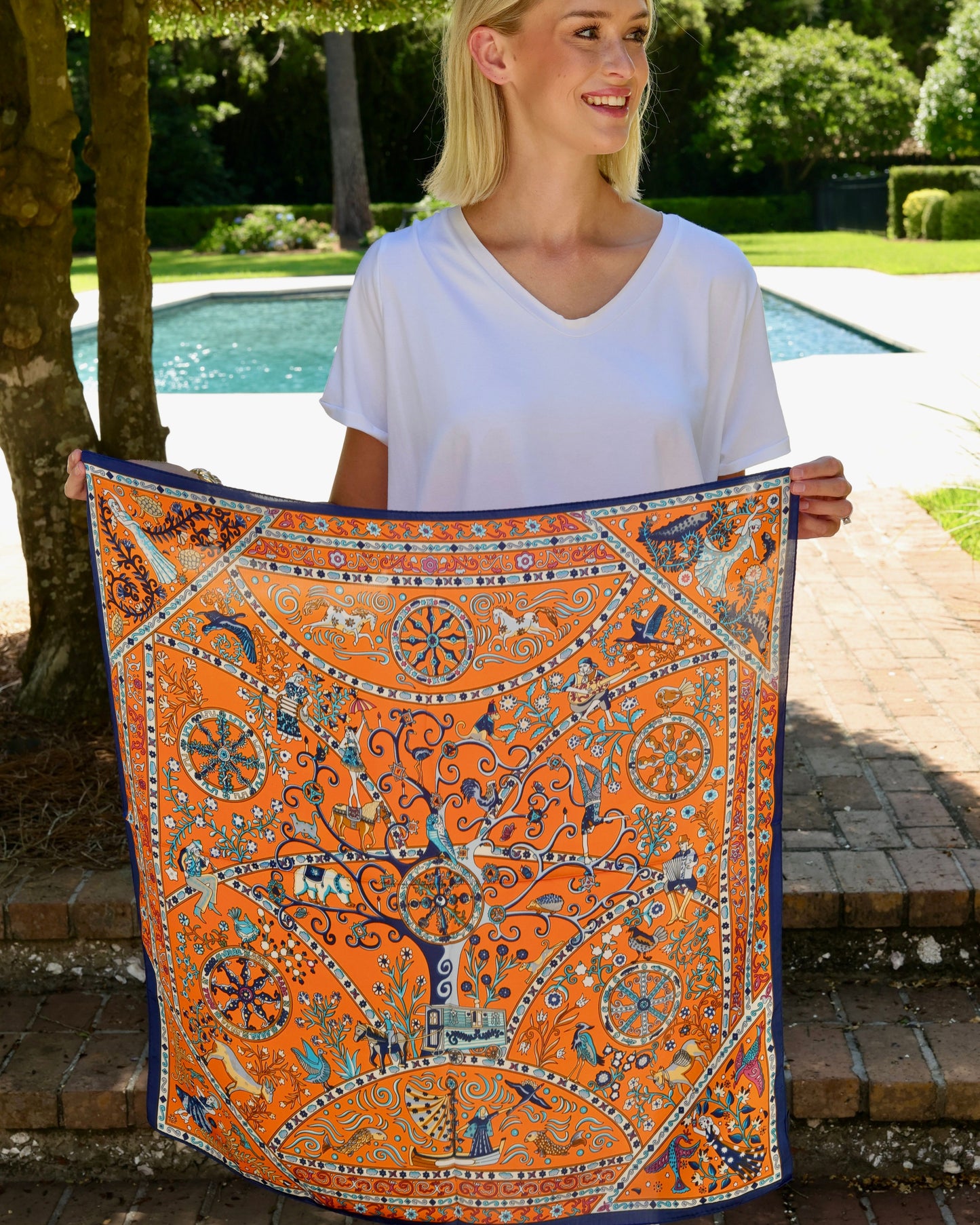 Queen of Sheba Scarf Orange