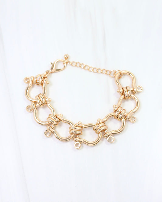 Cannady Horsebit Bracelet WR Gold