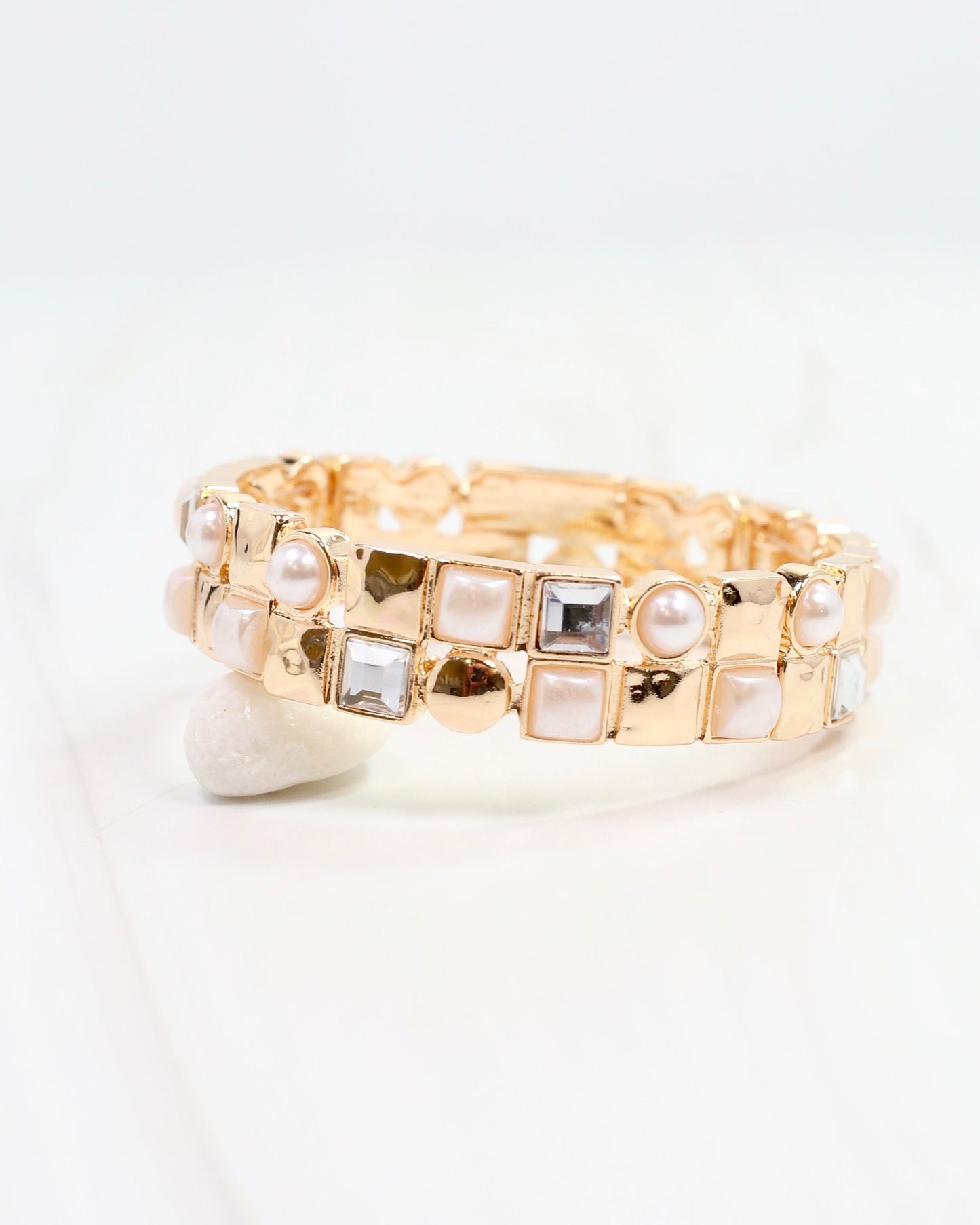 Tina Stretch Bracelet Gold