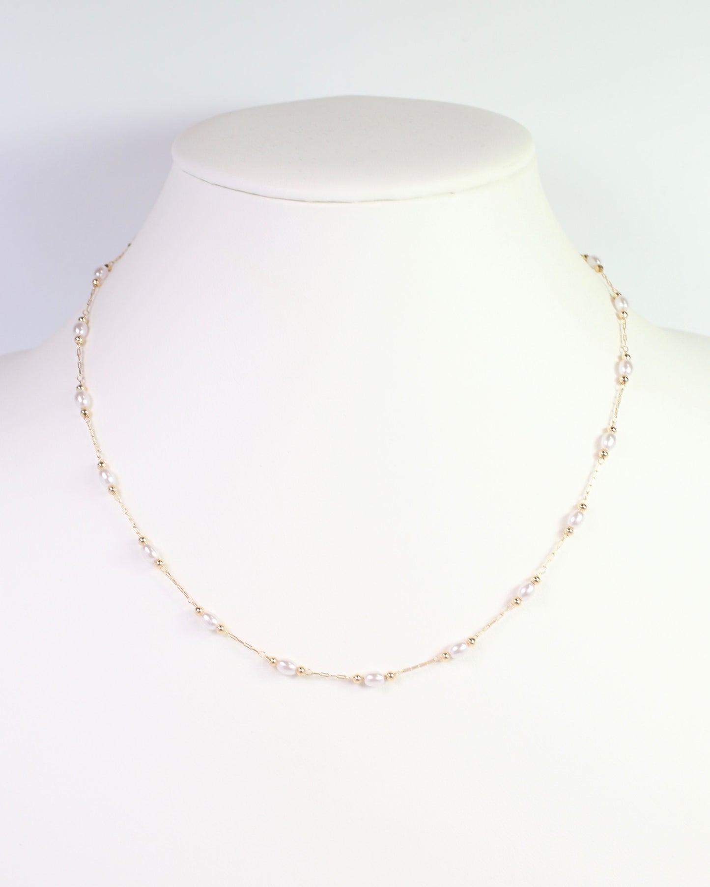 Pierre Pearl Necklace Gold