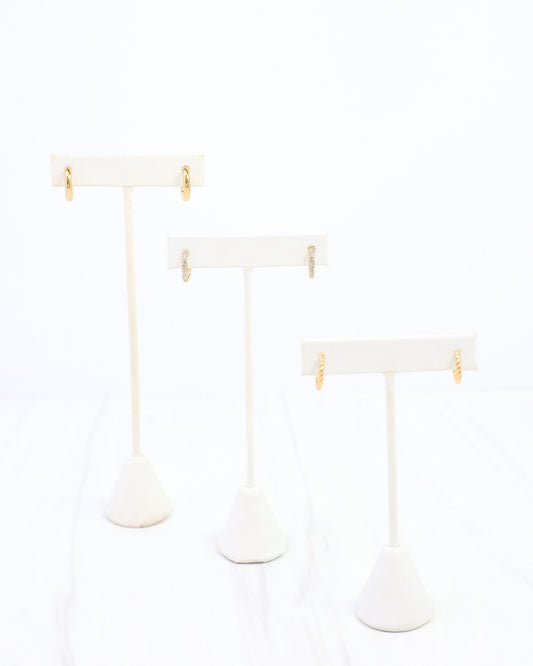 Sandra Huggie Hoop Earring Set WP Gold