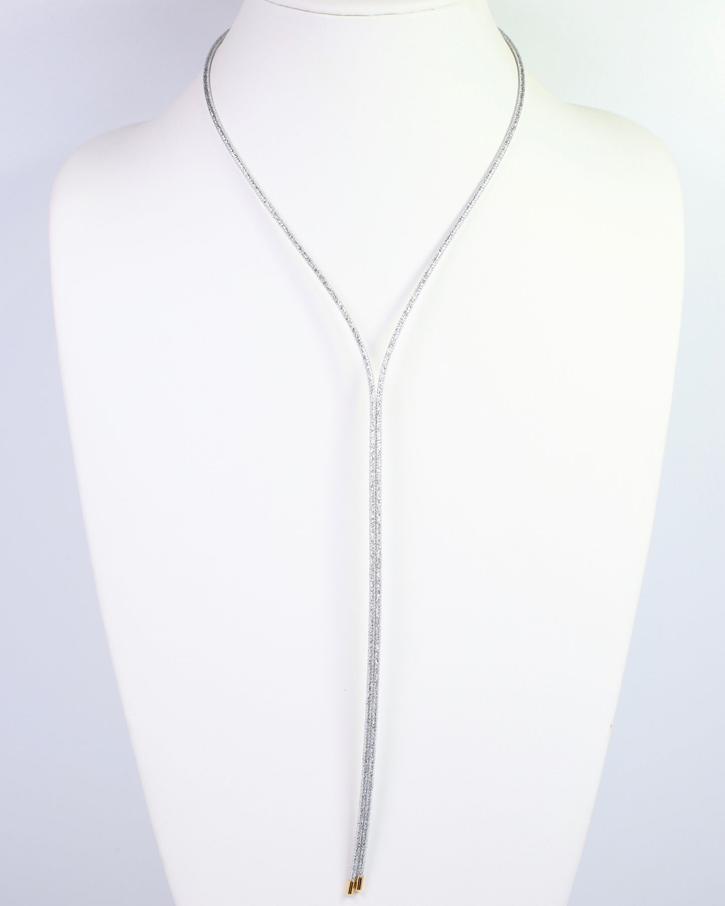 Dakota Magnetic Cord Necklace Silver