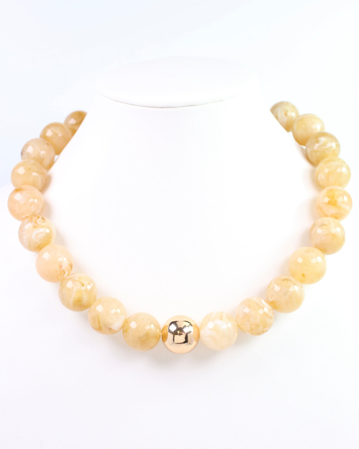 James Beaded  Necklace Natural