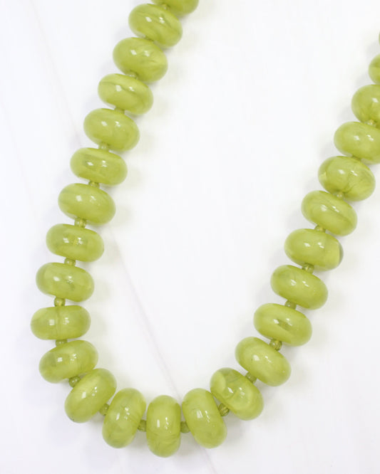 Davis Beaded Necklace Green