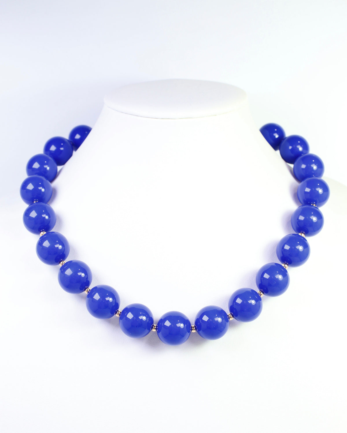 Megan Beaded Necklace Blue