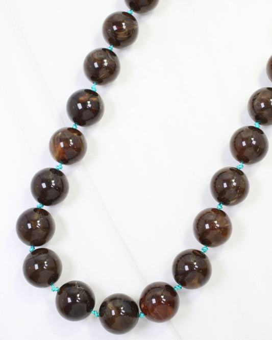 Deermont Beaded Necklace Brown