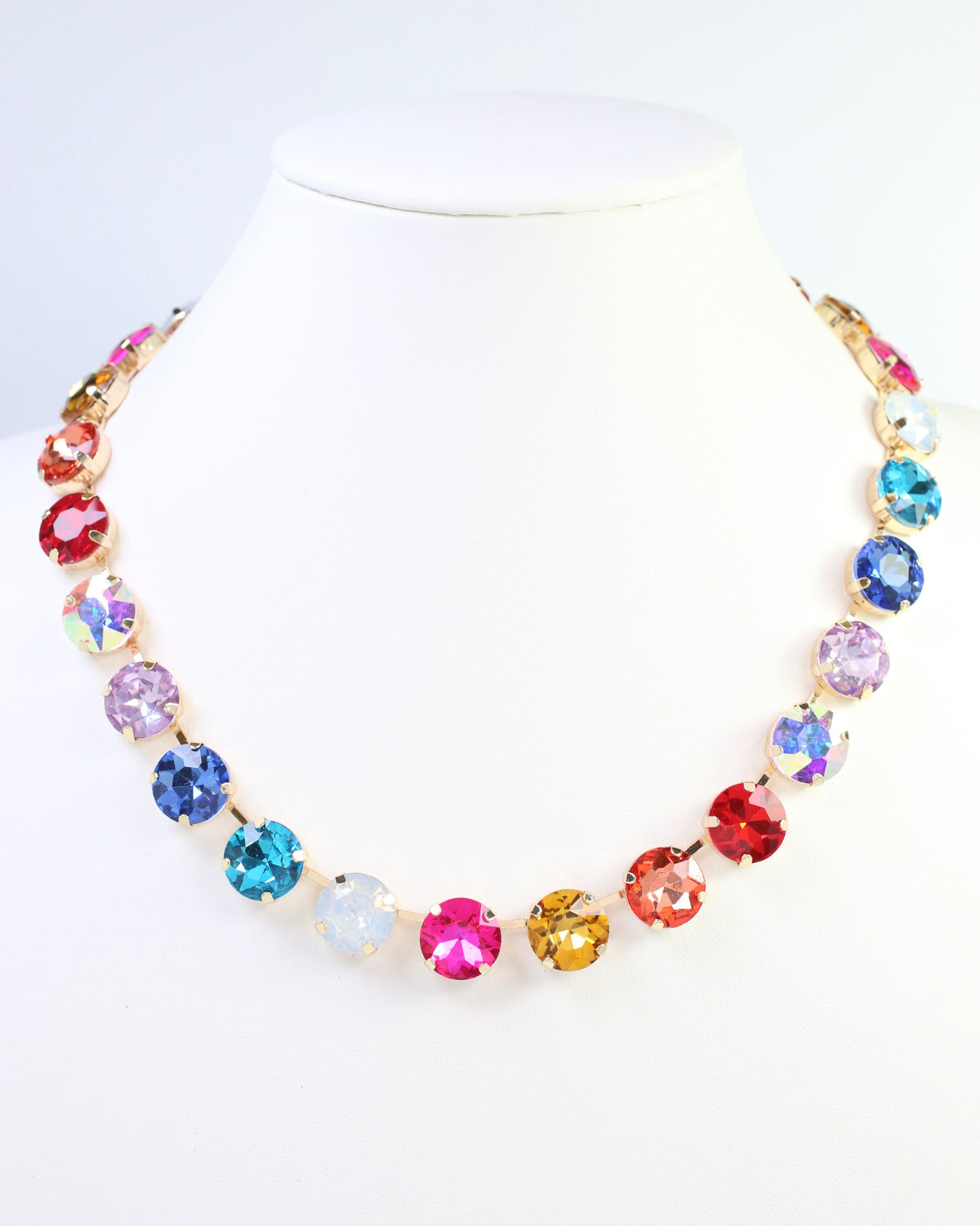 Fairchild Rhinestone Necklace Light Multi