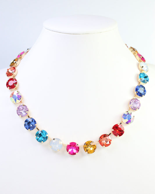 Fairchild Rhinestone Necklace Light Multi