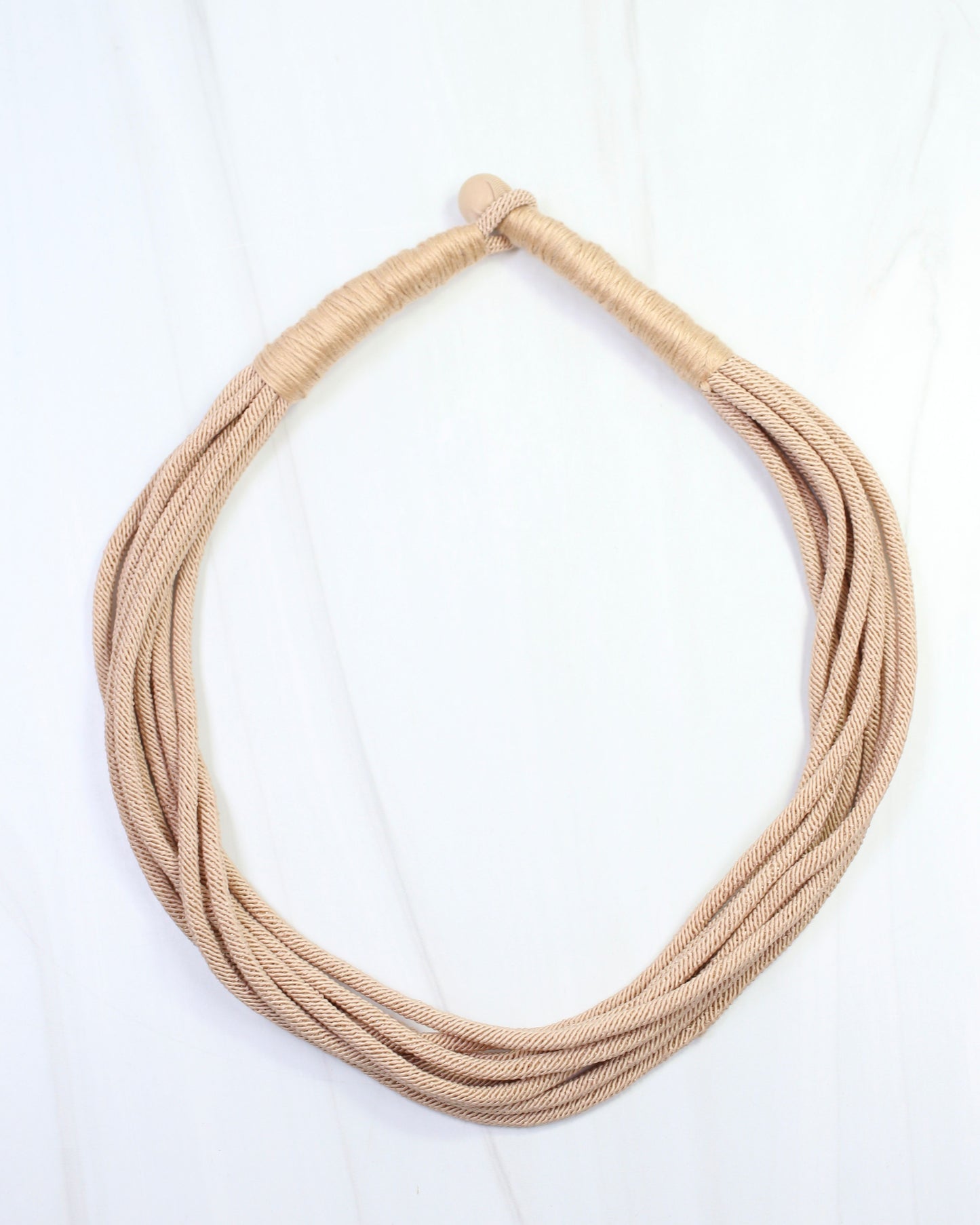 Cranston Layered Cord Necklace Tan