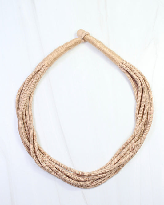 Cranley Layered Cord Necklace Tan