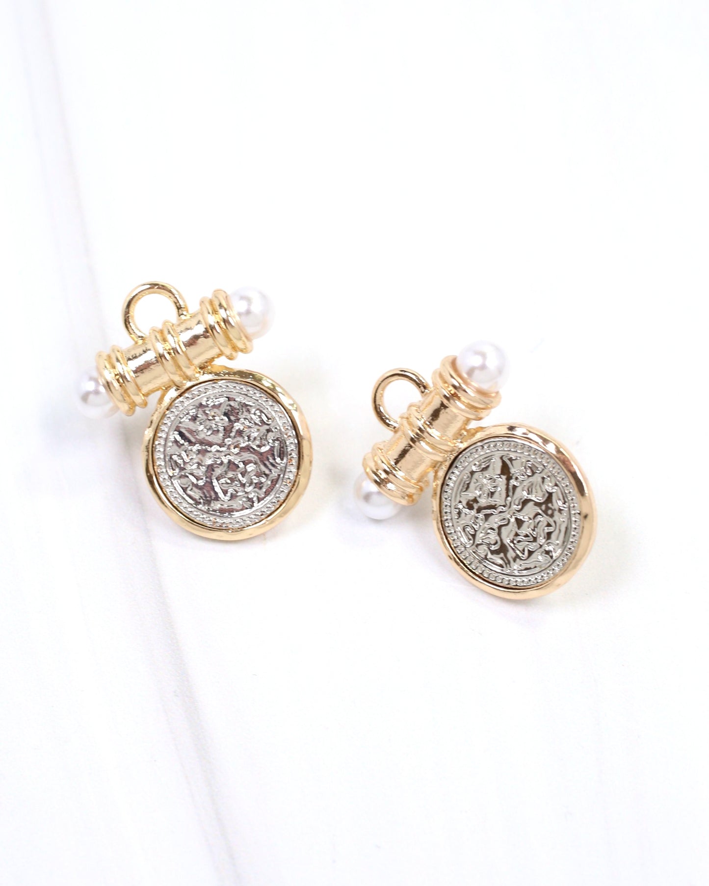 Kurri Circle Drop Earring Silver
