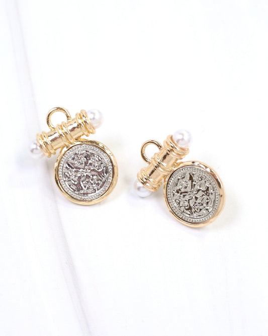 Kurri Circle Drop Earring Silver