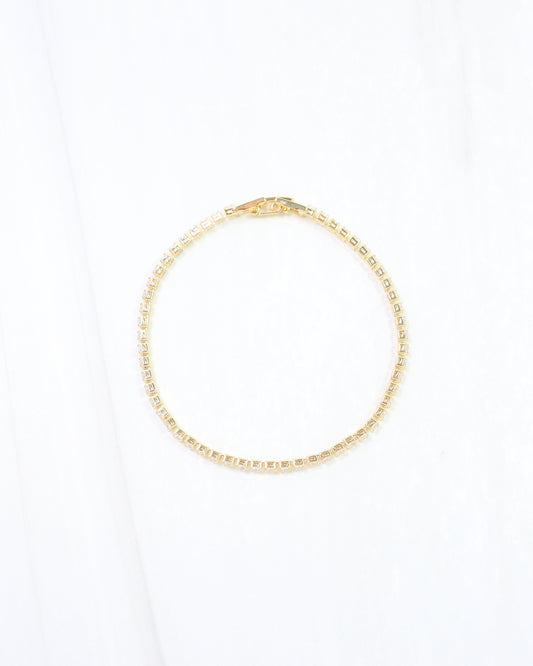 Luna Small CZ Tennis Bracelet WR GOLD