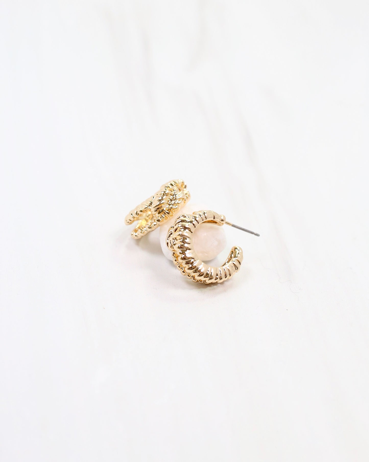 Shawnee Knot Hoop Earring Gold