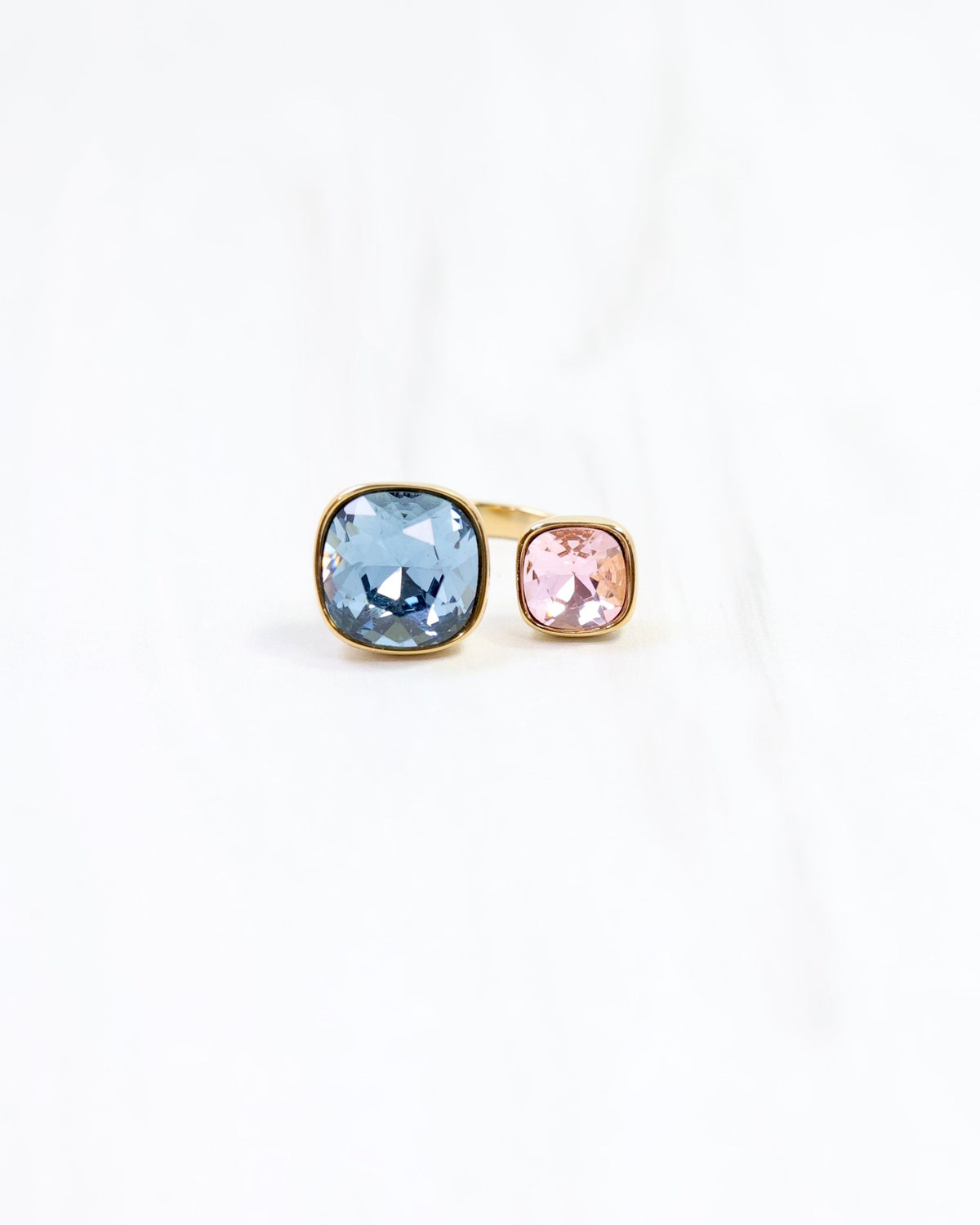 Harper CZ Rhinestone Ring WP Sapphire