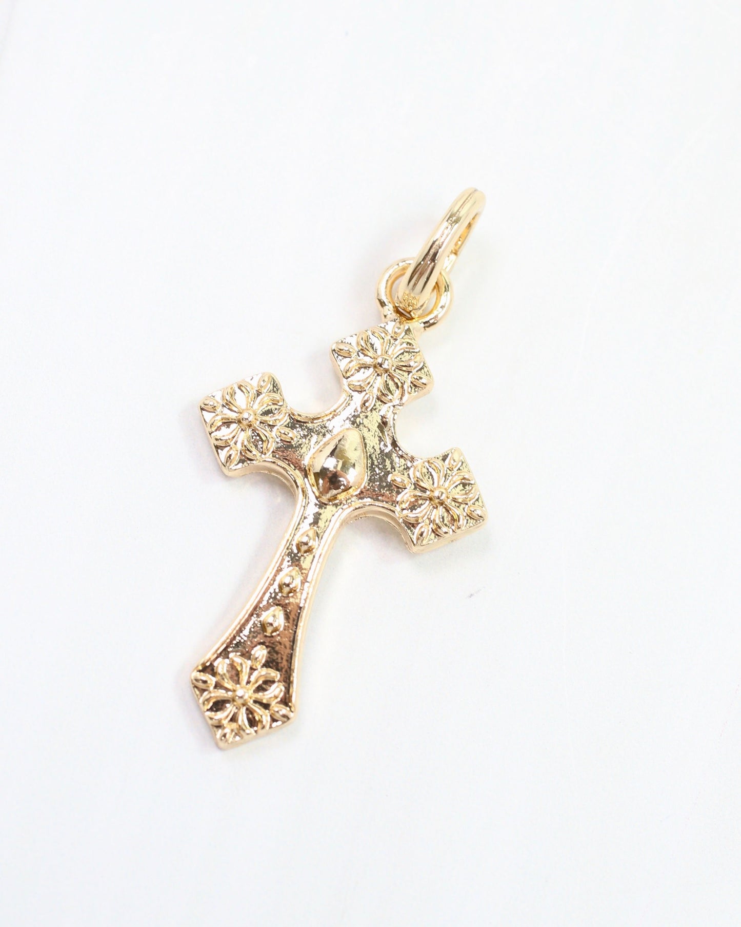 Clarissa Cross Charm Gold