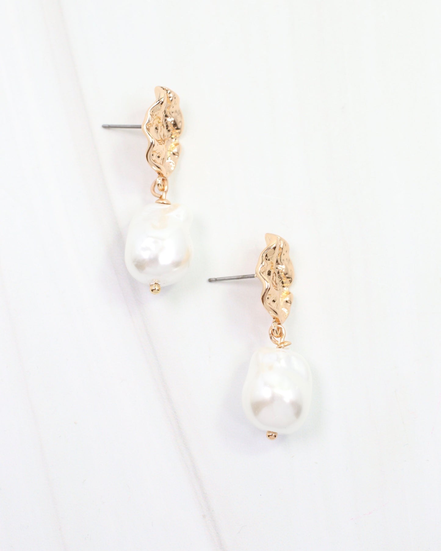 Eloise Baroque Pearl Drop Earring Gold