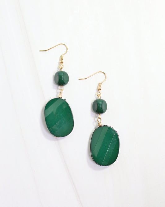 Adair Court Beaded Earring Green