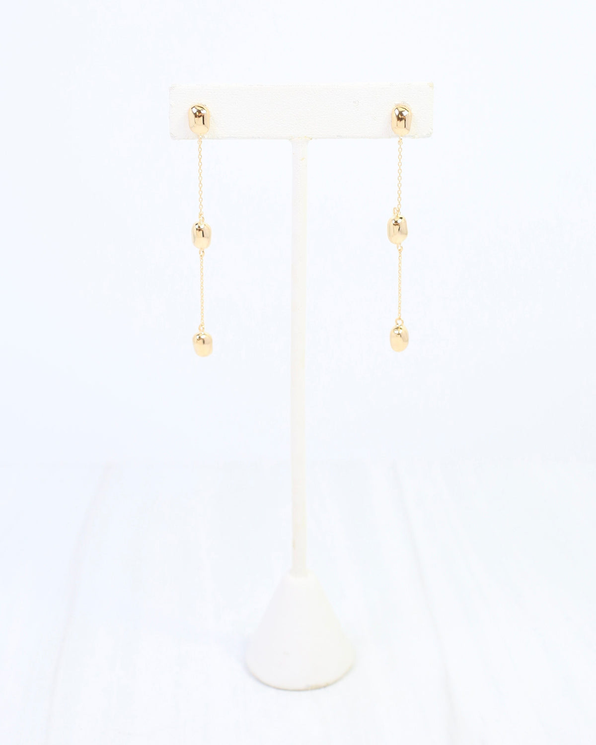 Lyra Linear Dangle Earring Gold