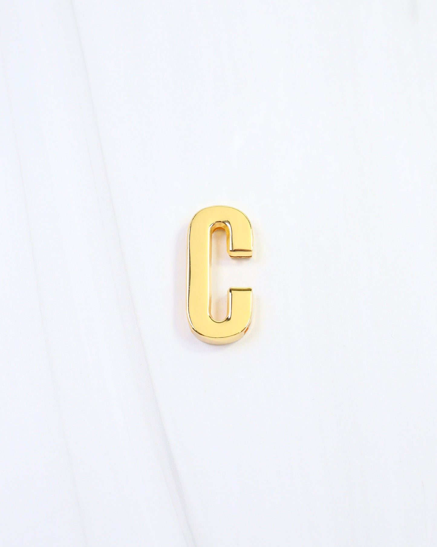Arlett Initial Scarf Slide C Gold