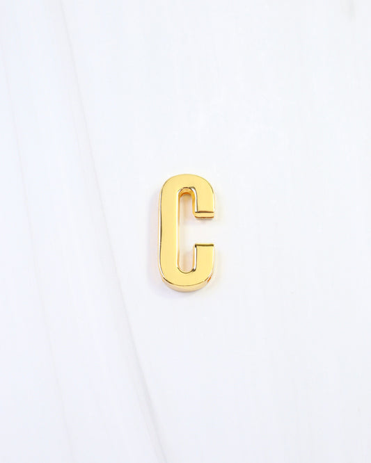 Arlett Initial Scarf Slide C Gold