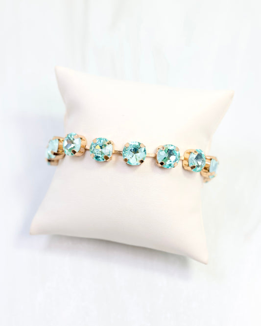 Andi Rhinestone Bracelet Aqua
